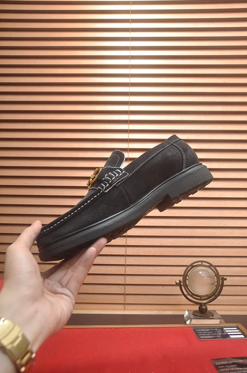 Men's shoes 💰440💶[Ferragamo/Ferragamo] The latest model in the counter. Original imported high-quality cowhide with open sides + imported 🐂 water-dyed cowhide lining + original luxury metal buckle + original combined outsole. No pressure for comparison. 38--45 (45 is custom-made and cannot be returned or exchanged)